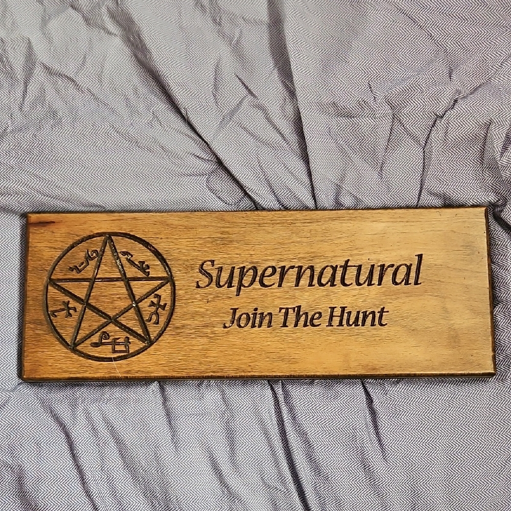 Supernatural Wooden Wall Plaque